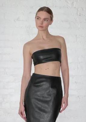 Linear Bandeau in Stretch Leather