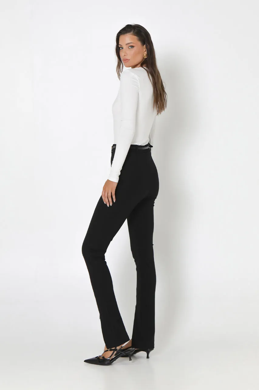 Mason Zip Pants | Black