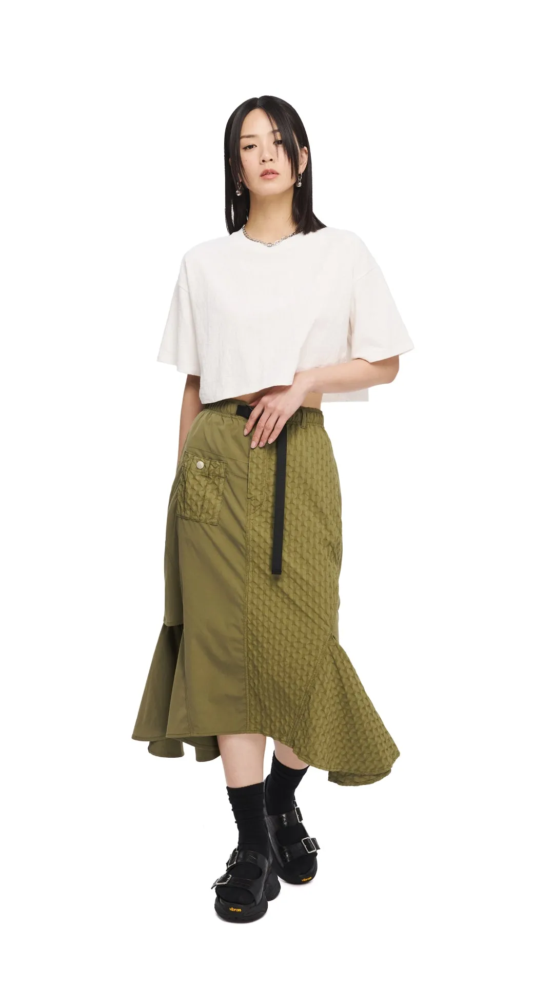 Military Fishtail Skirt