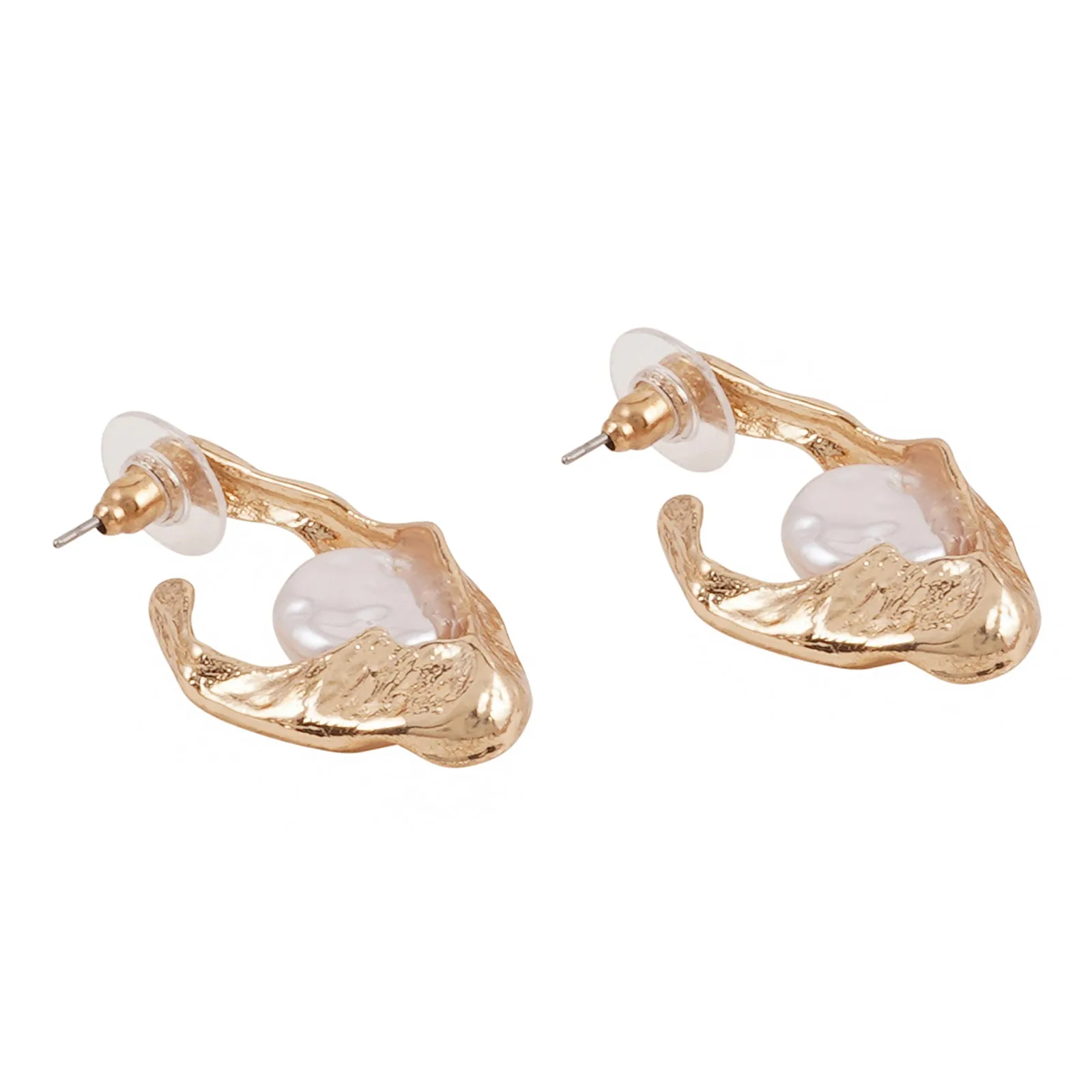 Nereida Pearl Gold Earrings