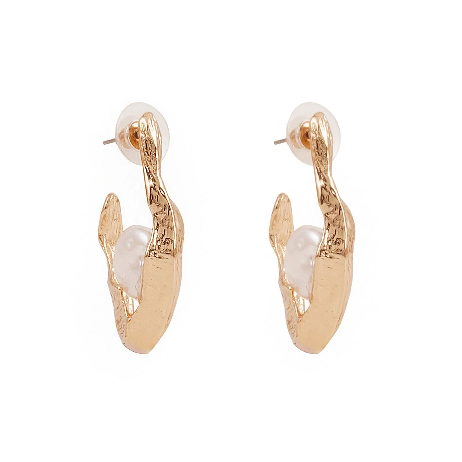 Nereida Pearl Gold Earrings