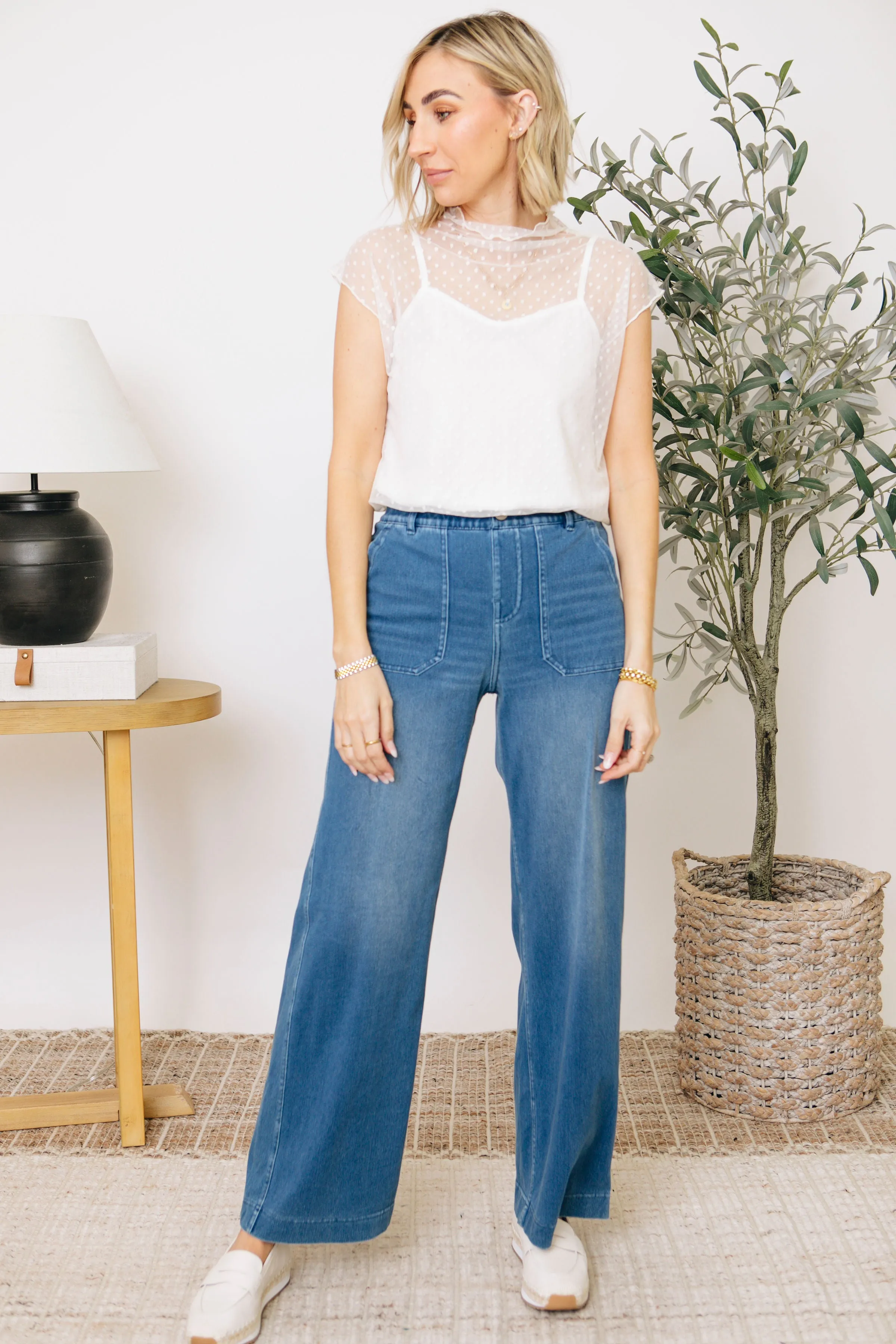 Notso Denim Wide Leg Pants (S-3XL)