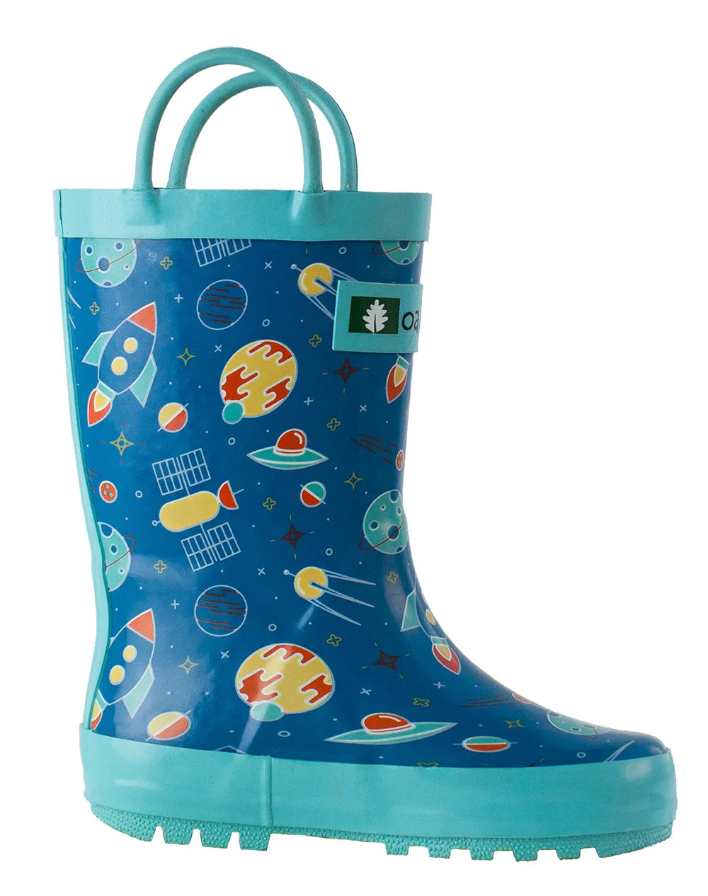 Outer Space Loop Handle Rubber Rain Boots