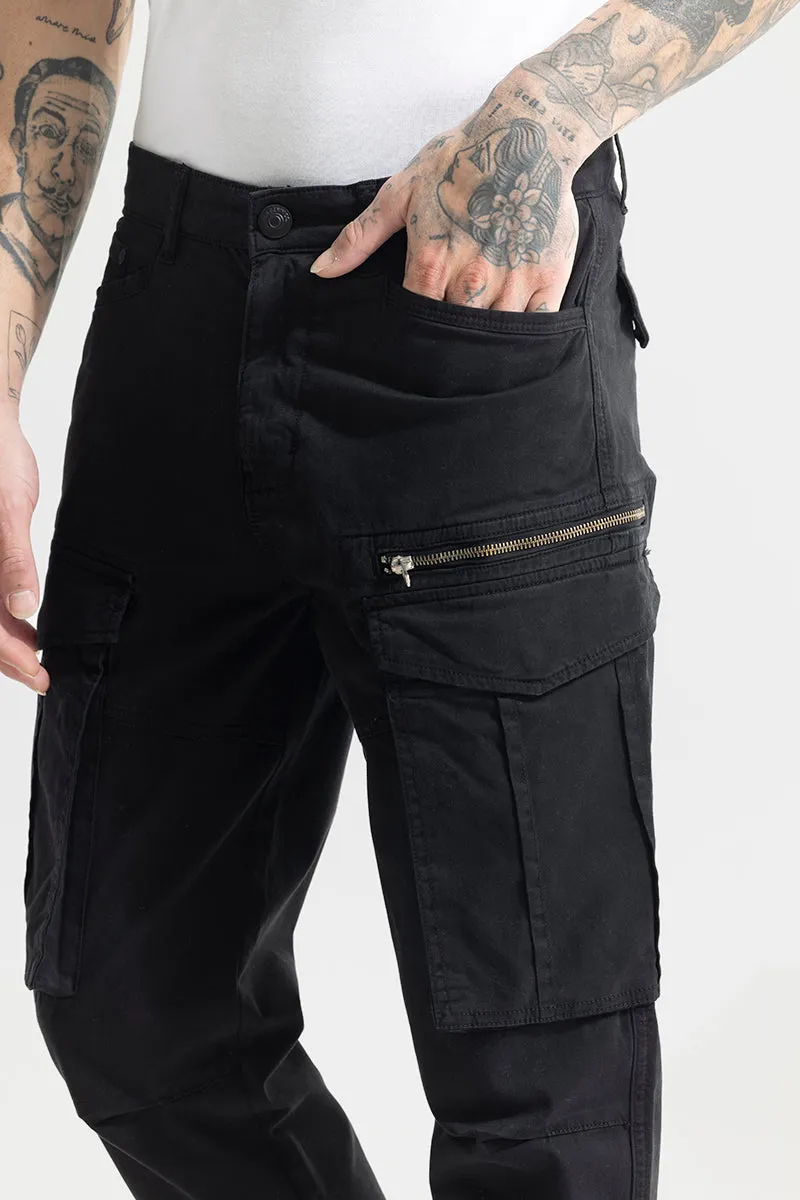 Outlander Black Cargo Pant