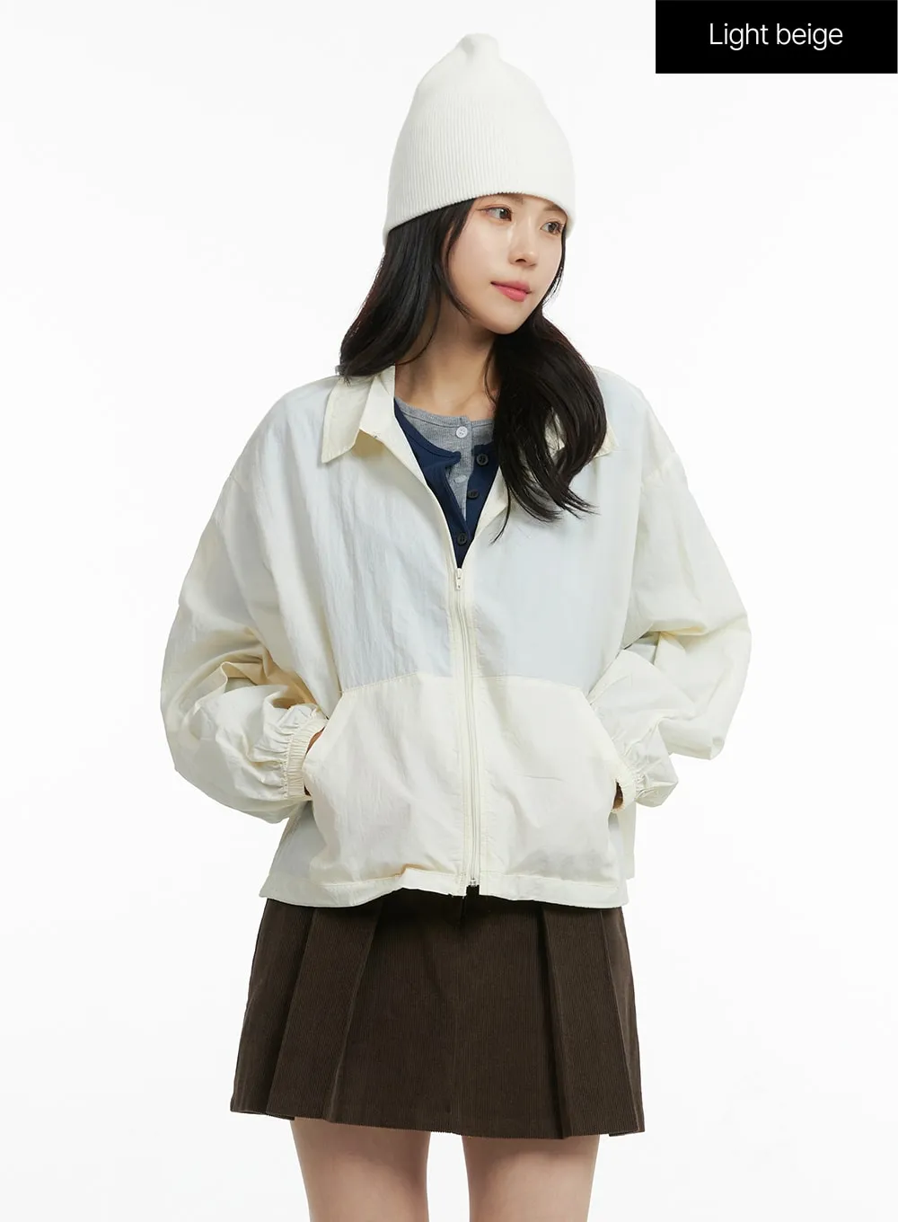 Oversized Zip-Up Jacket OF414