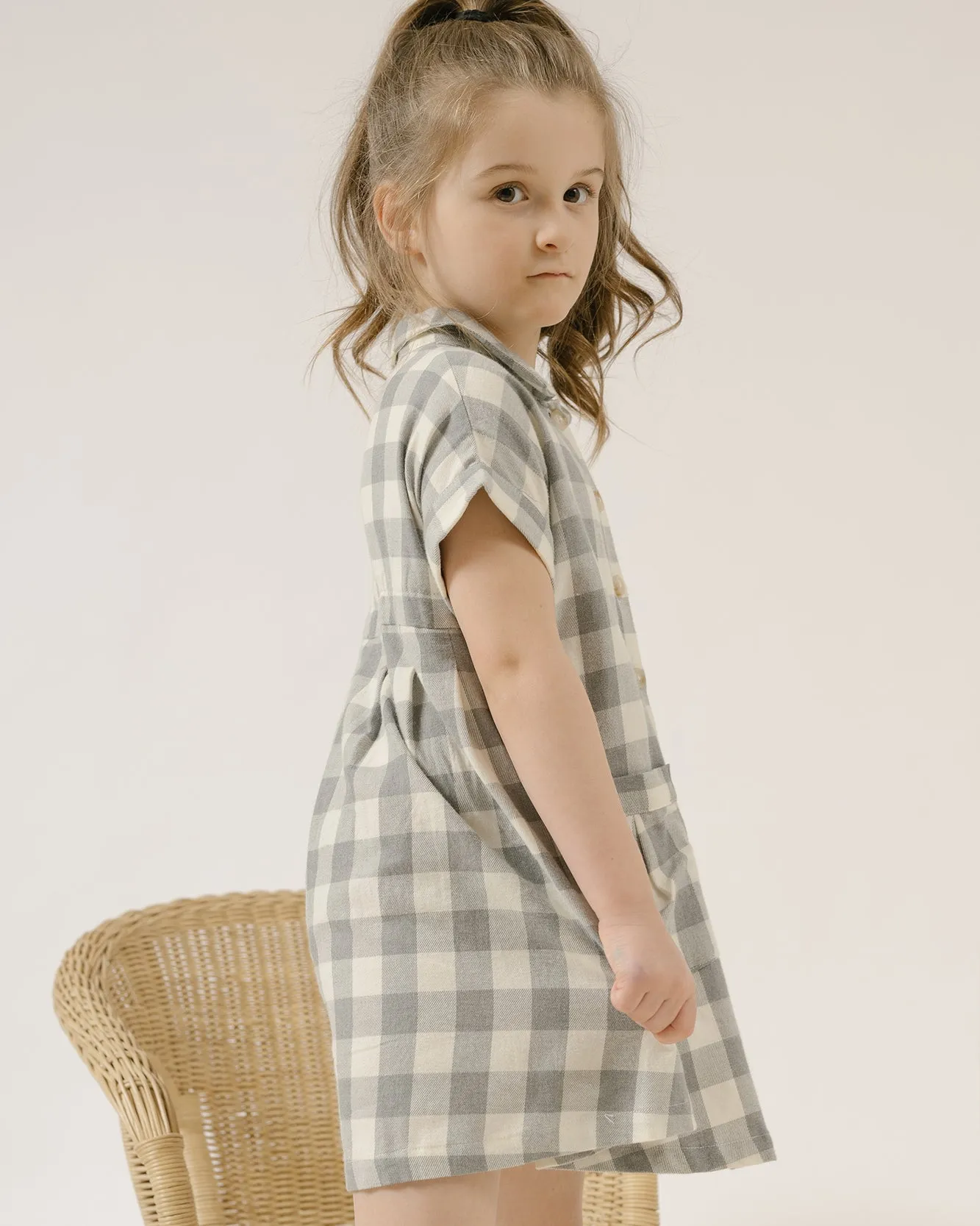 Pleated Shirtdress