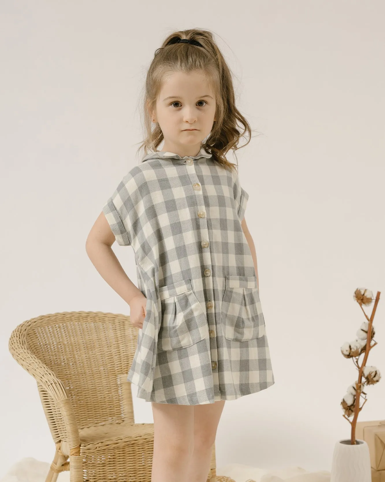 Pleated Shirtdress