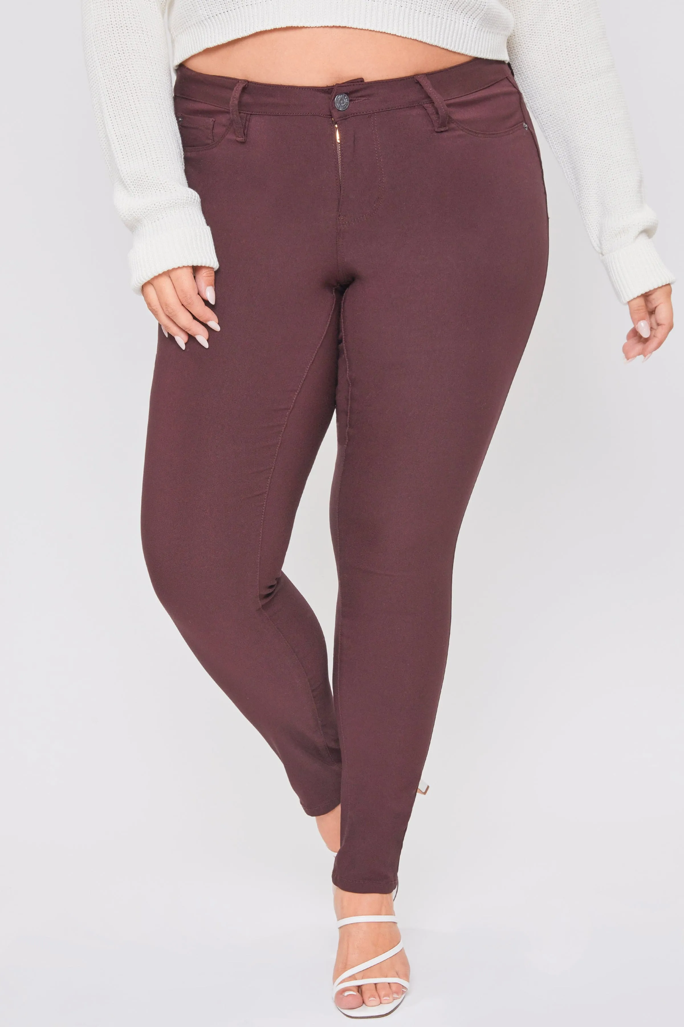 Plus Size Women's Hyperstretch Forever Color Skinny Pants - Warm Tones