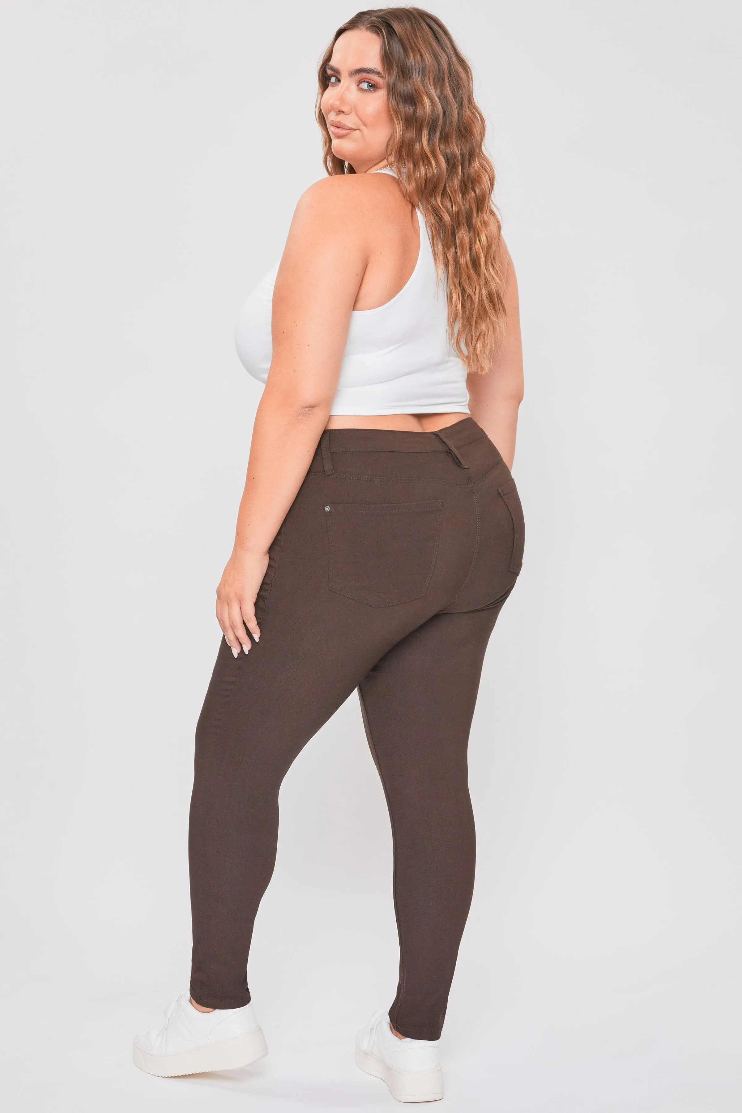 Plus Size Women's Hyperstretch Forever Color Skinny Pants - Warm Tones