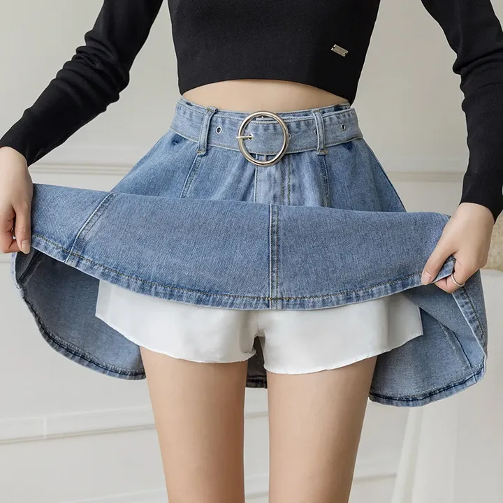 Preppy Denim Skirt AD210021