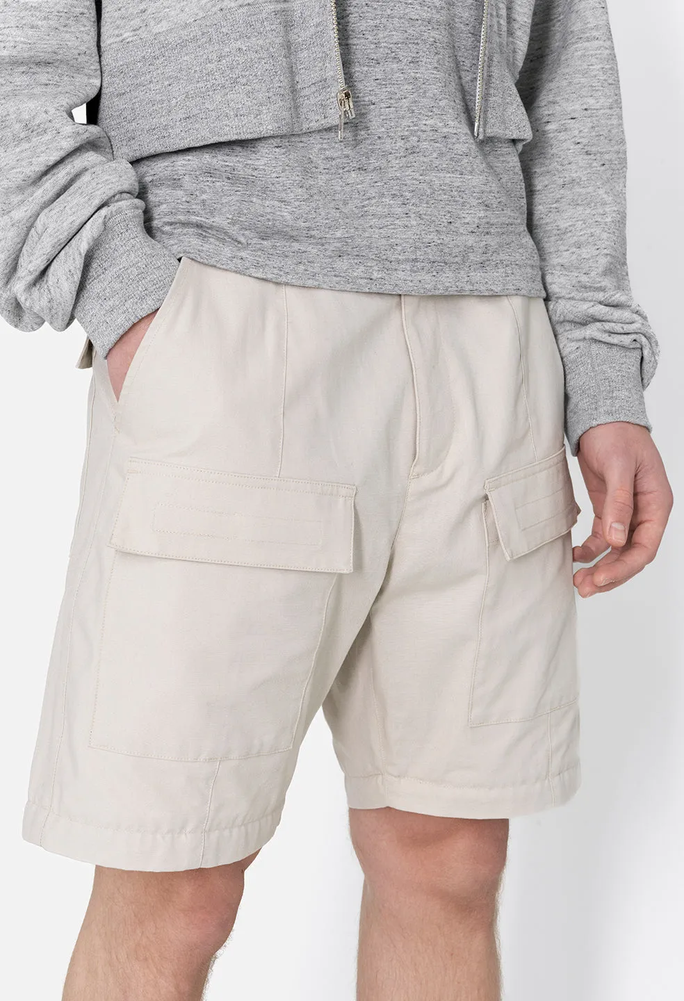 Rip Stop Zip Cargo Pant / Tan