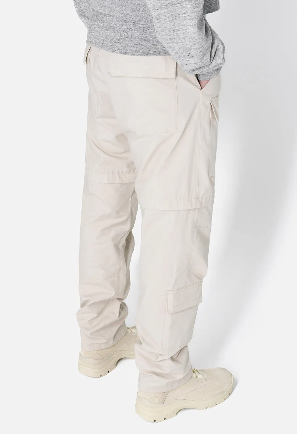 Rip Stop Zip Cargo Pant / Tan