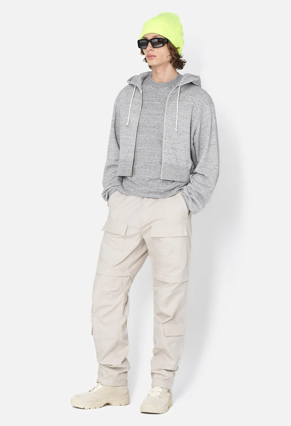 Rip Stop Zip Cargo Pant / Tan