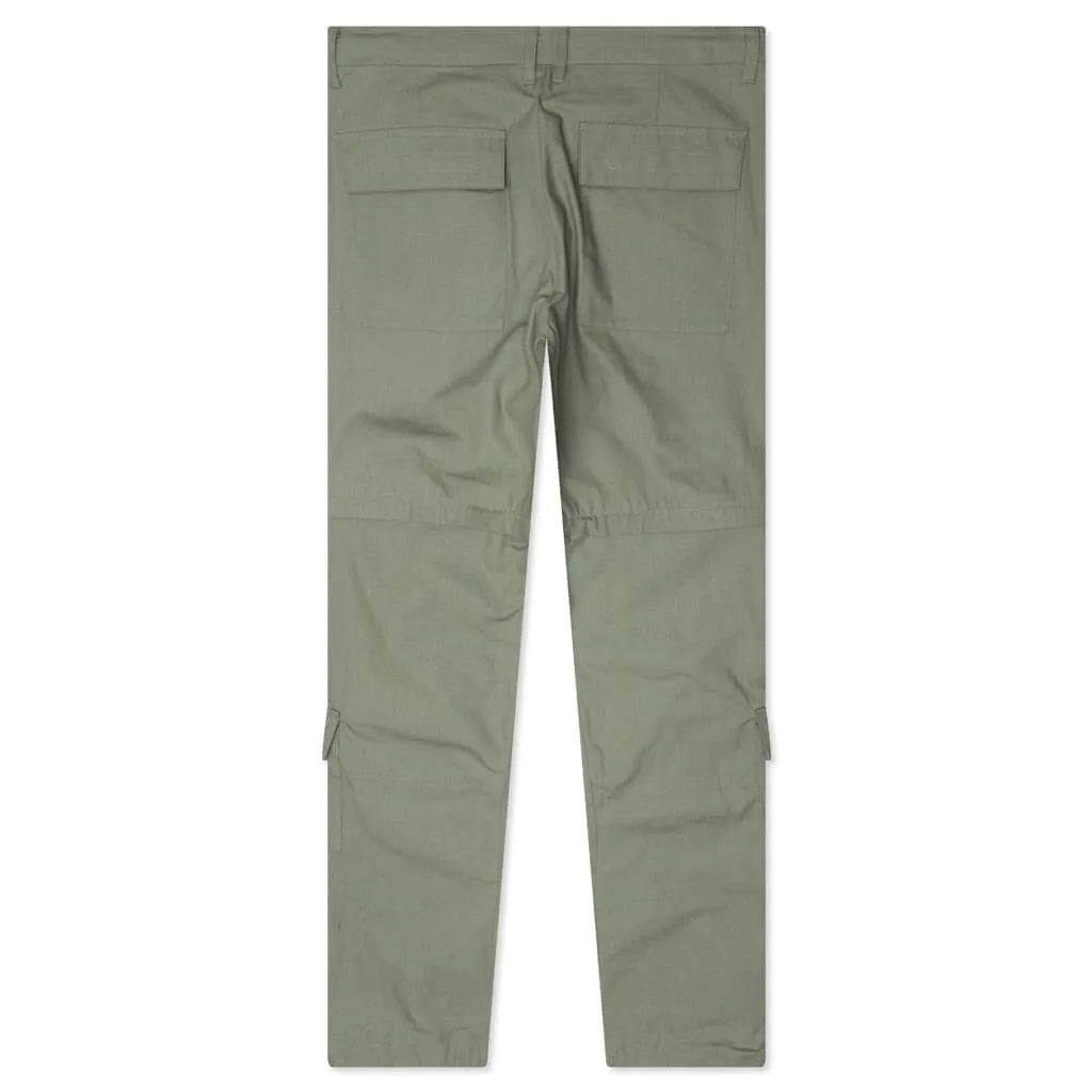 Ripstop Zip Cargo Pant - Olive