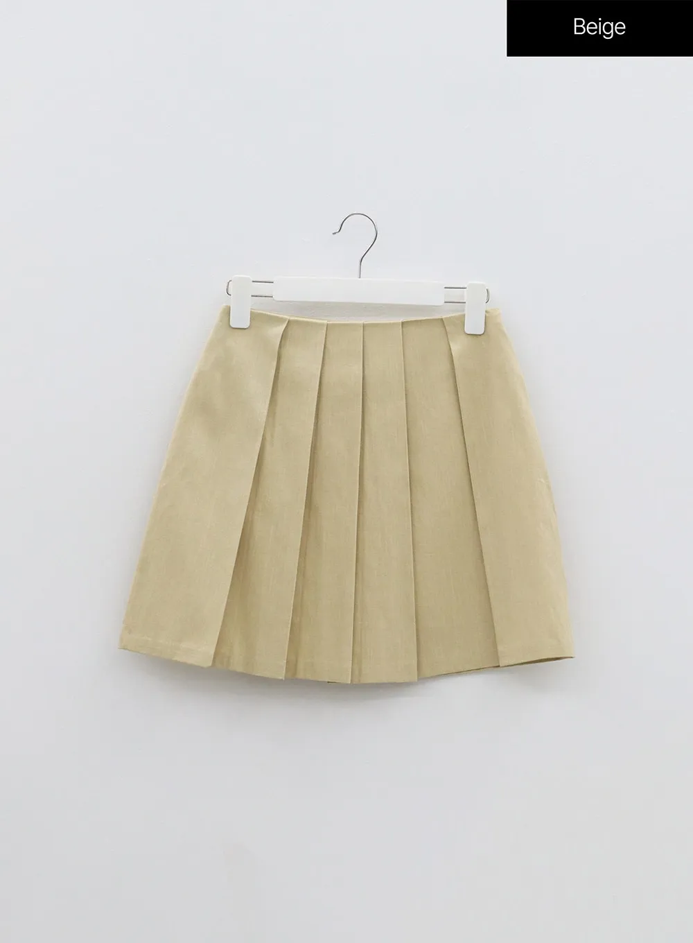 Simple Pleated Mini Skirt OF324