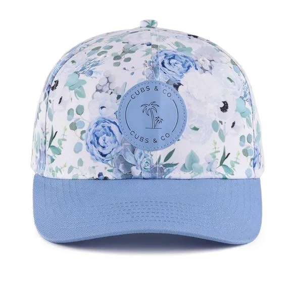 Snapback Hat - Floral Blue (Kids-Adults)