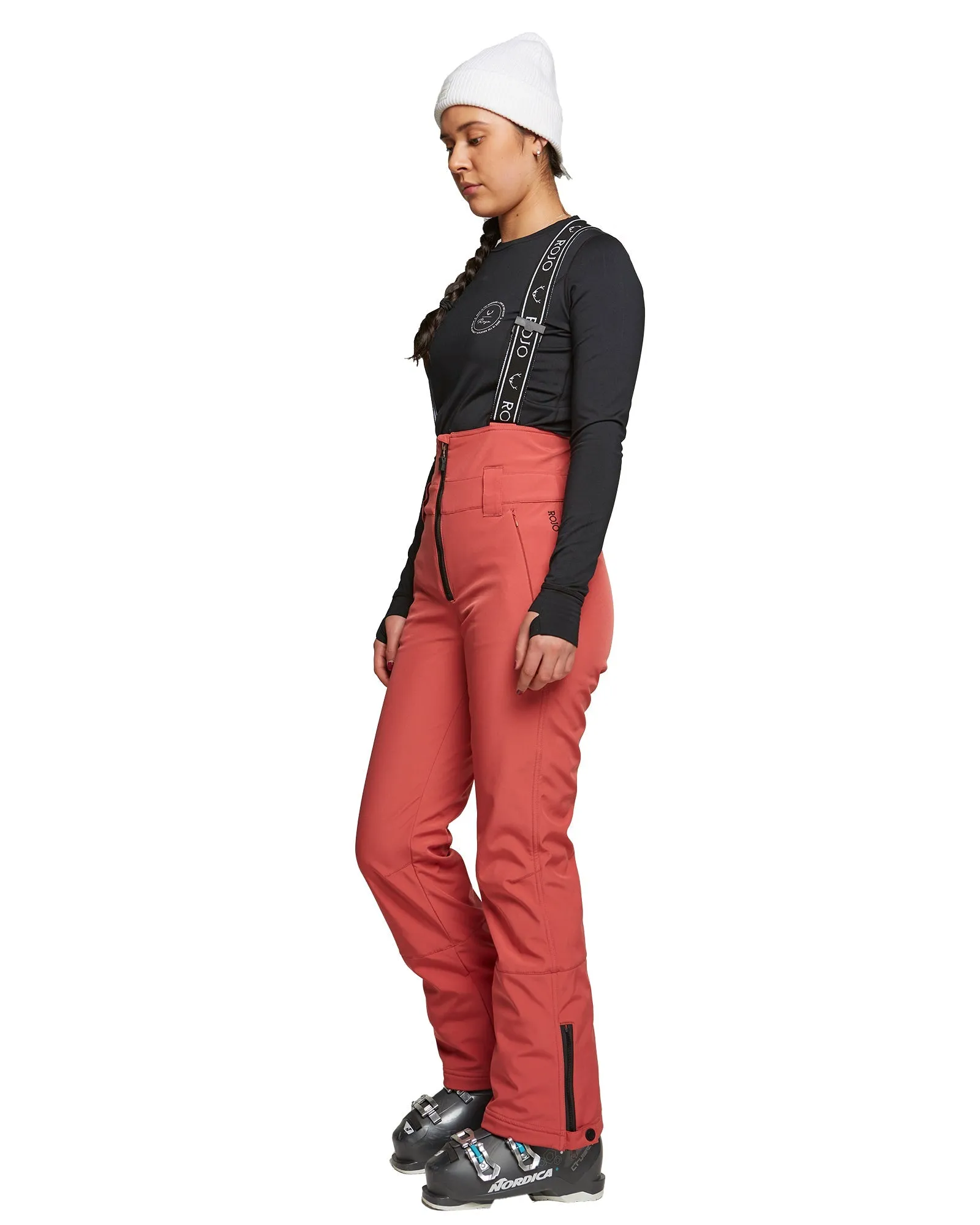 SOFTSHELL HIGH RISE PANT - MINERAL RED