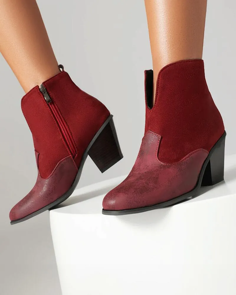 Split Joint Ankle Boots