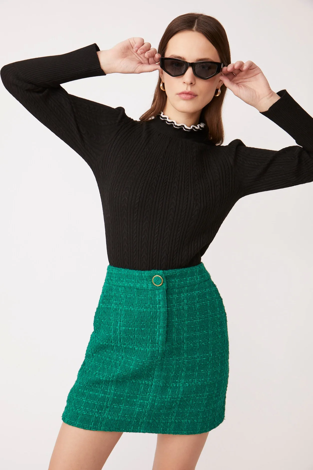 SUNCOO Folly Skirt, Vert