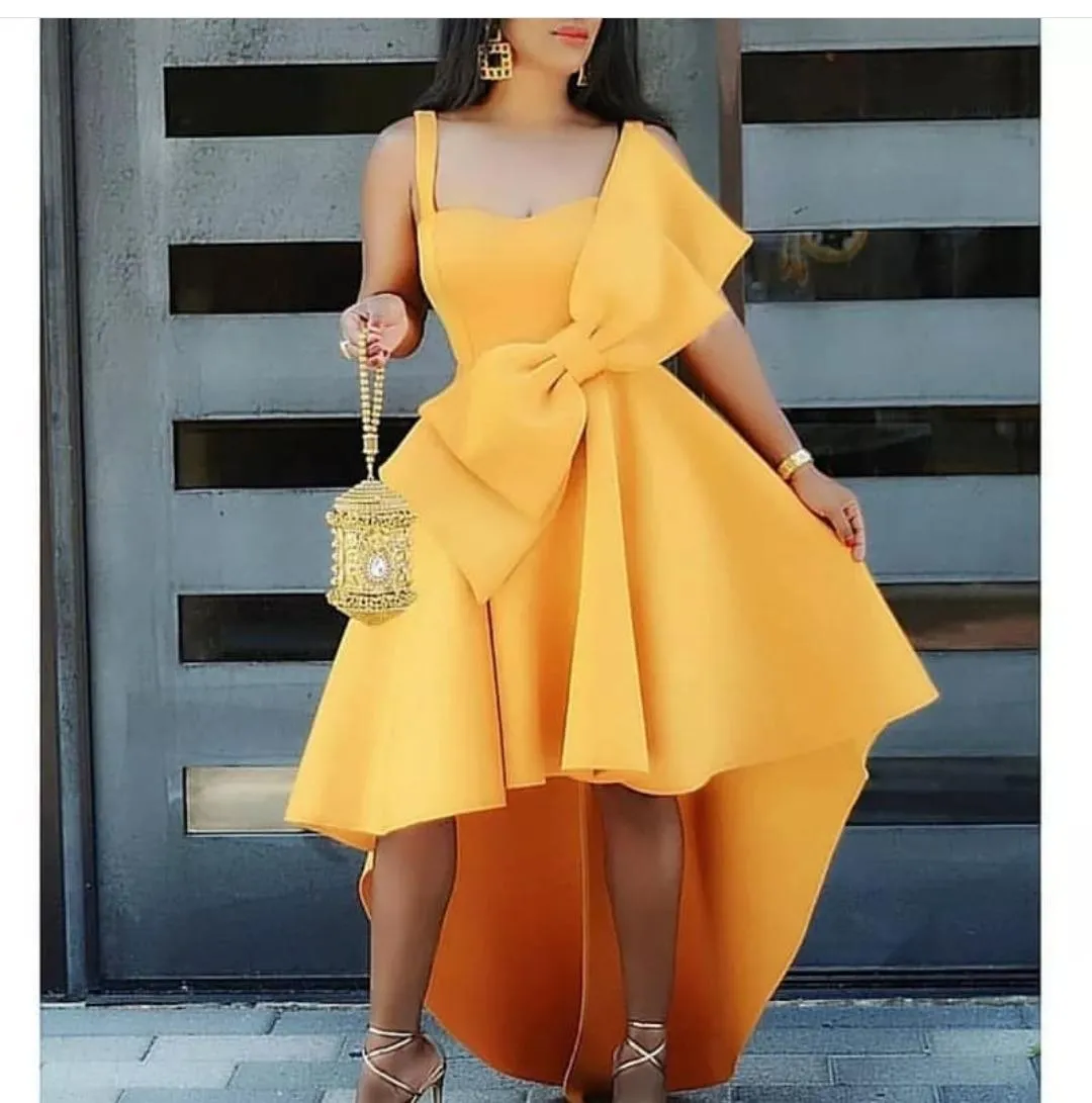 The Yellow Bow Dress