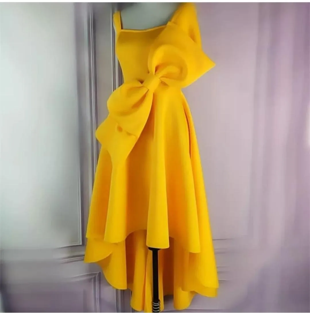 The Yellow Bow Dress