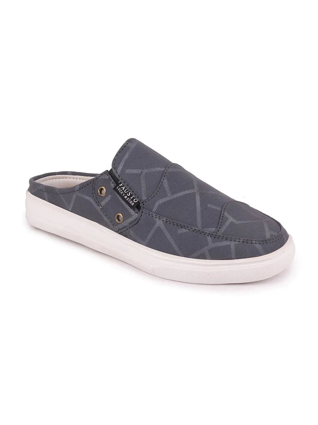 Women Grey Casual Canvas Slip-On Shoes