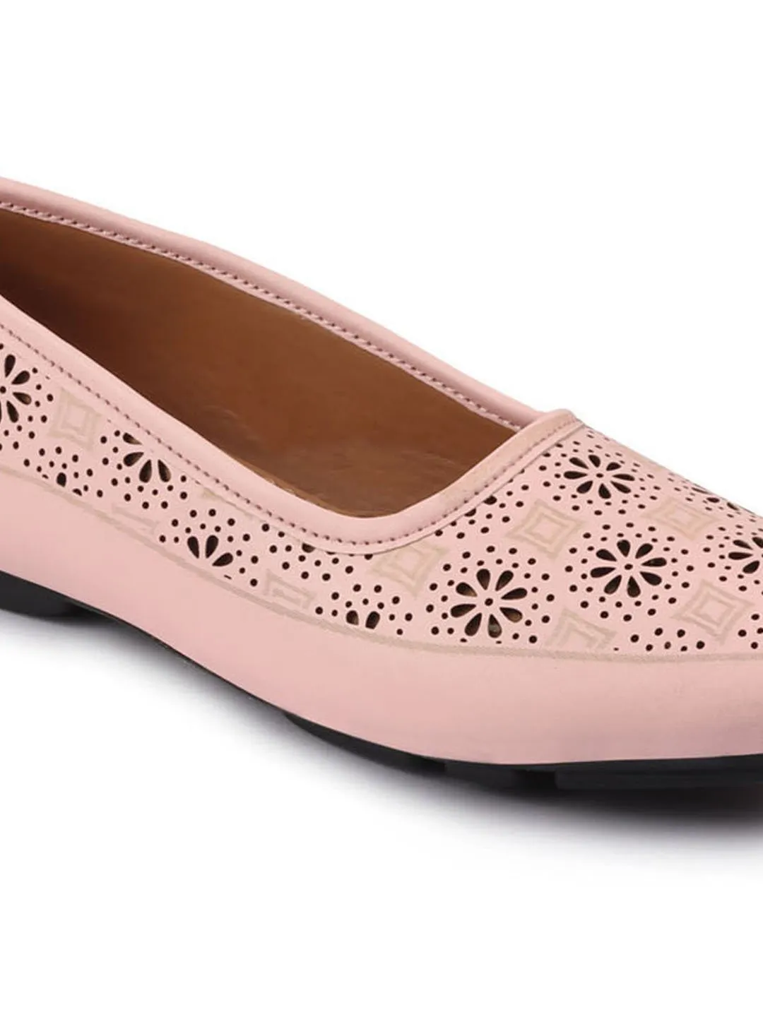 Women Pink Flat Slip On Ballerina