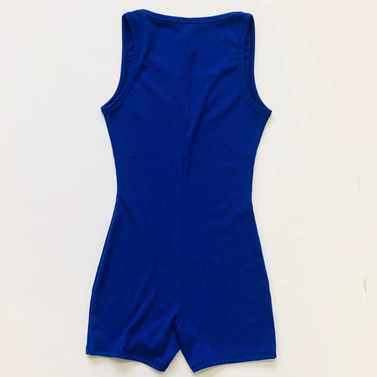 Women Ribbed Knit Fitted Romper