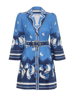 ZIMMERMANN High Tide Mini Shirt Dress