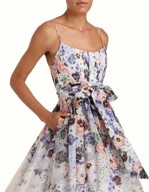 ZIMMERMANN Tama Corset Midi Dress